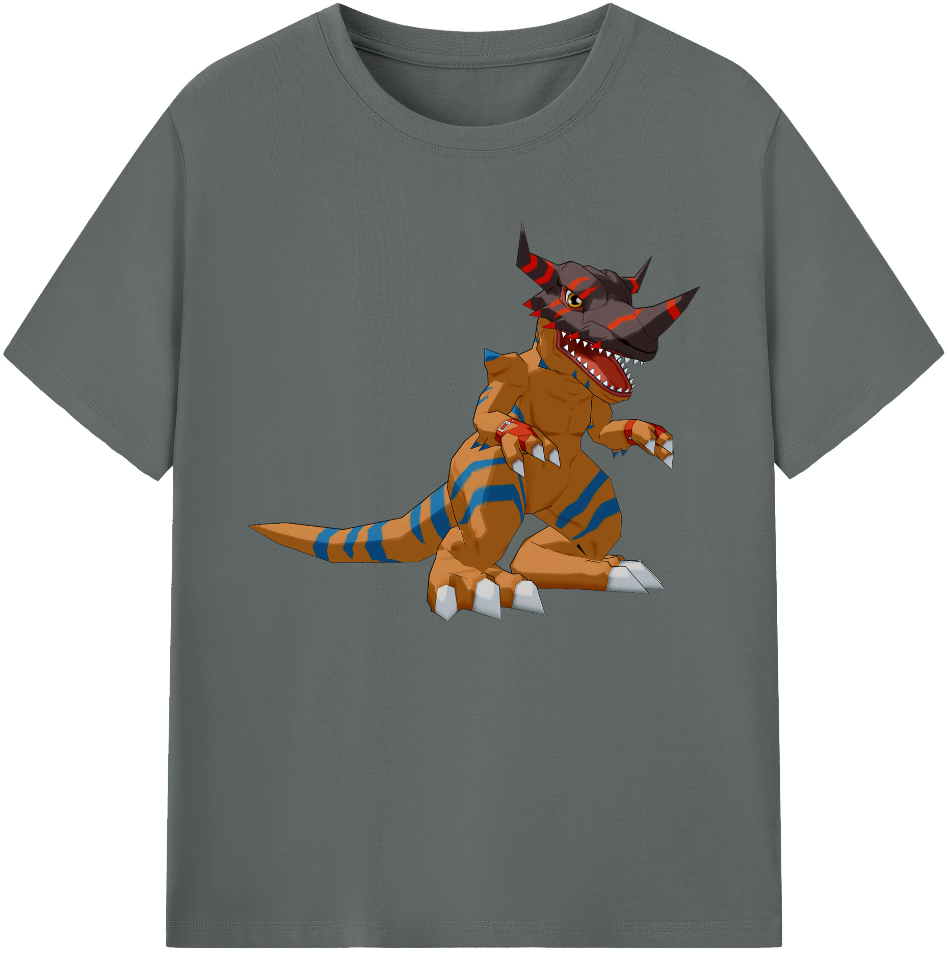 （画像用） Digimon デジタルモンスター/デジモン 綿100％ メンズ半袖Tシャツ｜肌触りやわらか＆通気性